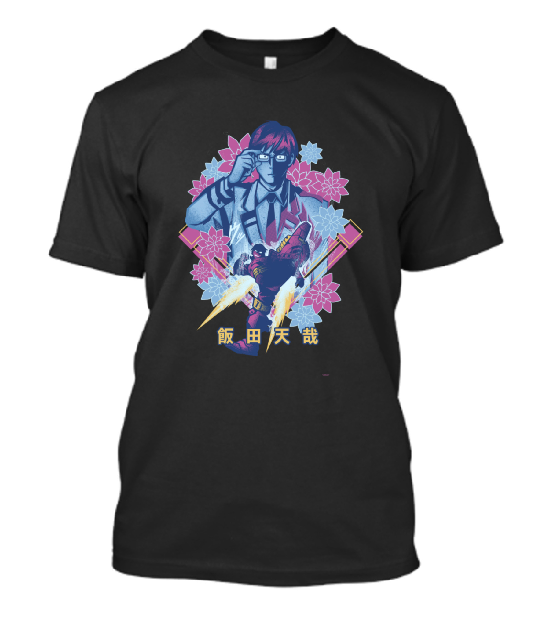 Tenya Ida Floral Hero Blossom Power Burst Manga T-Shirt
