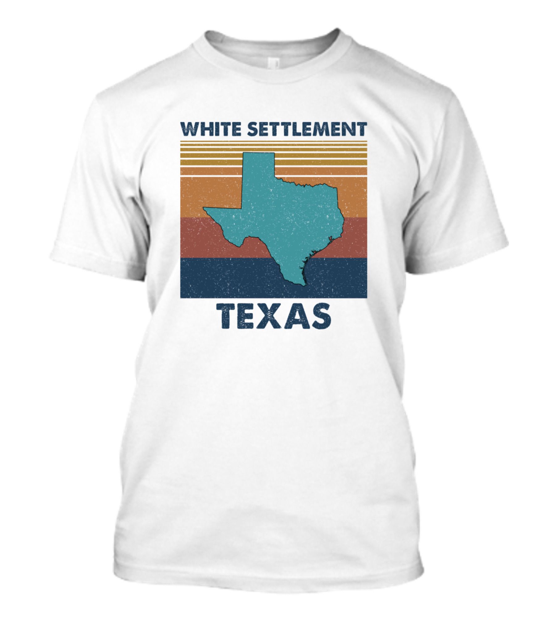 White Settlement Texas Vintage Retro Map T-Shirt