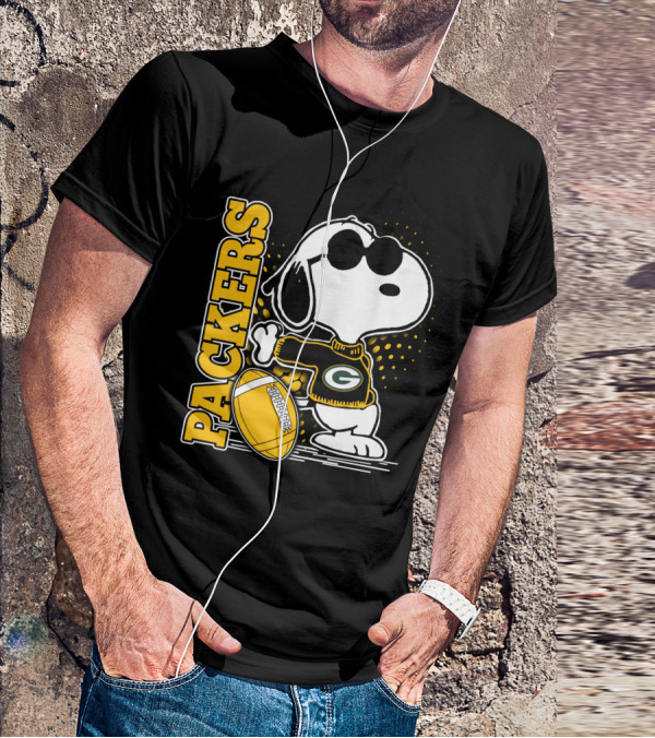 Packers Snoopy Football G 샷 T-Shirt