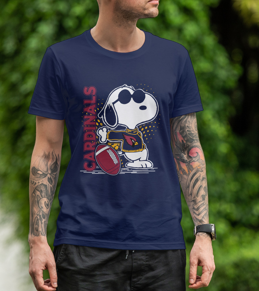 Cardinals Snoopy Arizona Football T-Shirt