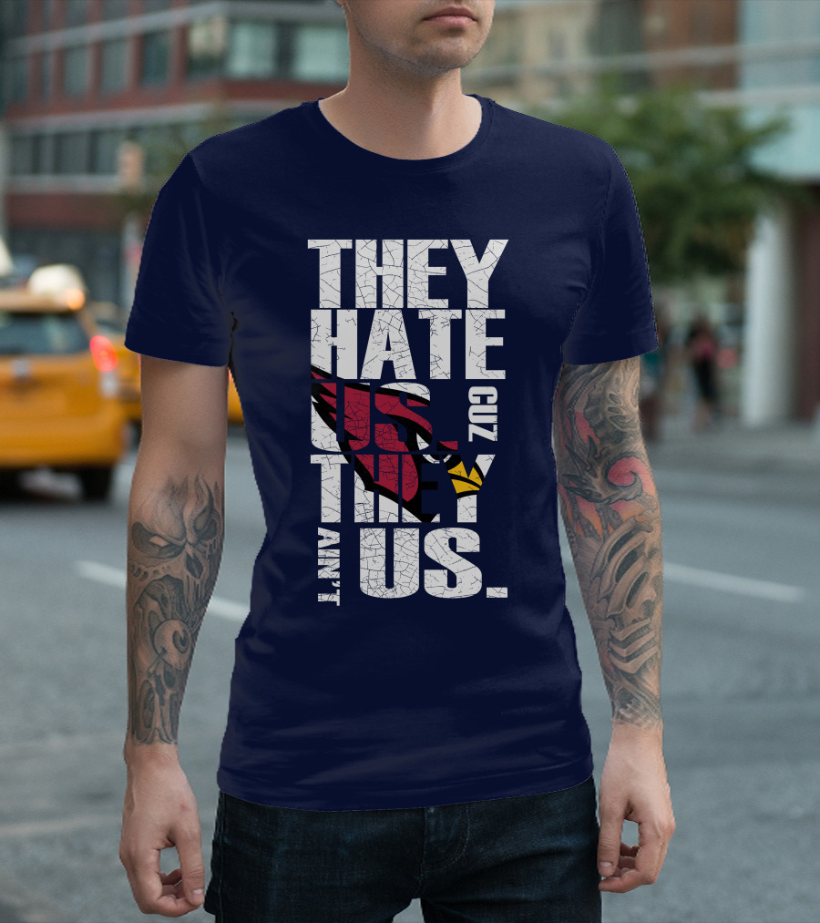 They Hate Us Cuz They Ain't Us Arizona Cardinals T-Shirt