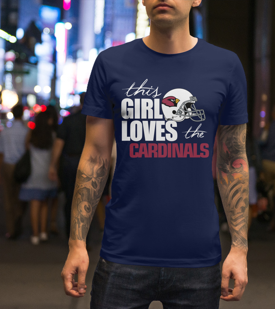 This Girl Loves The Arizona Cardinals Helmet T-Shirt