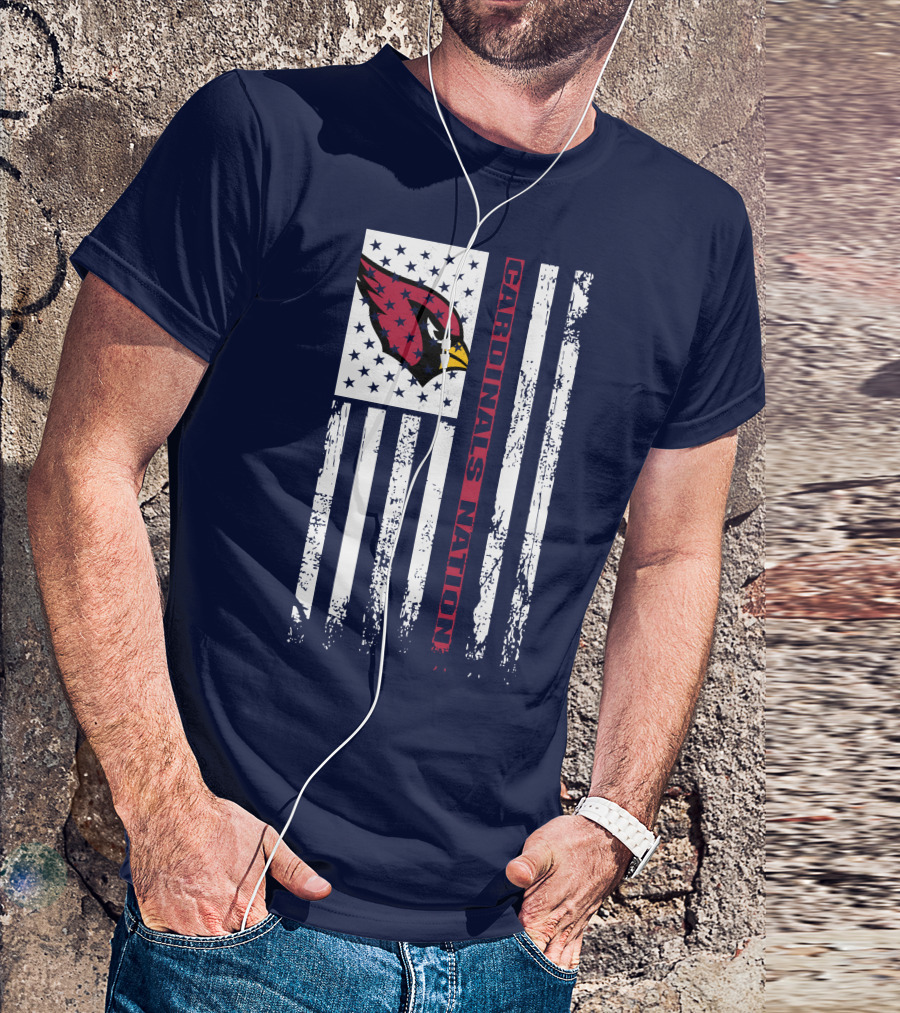 Arizona Cardinals Flag Cardinals Nation T-Shirt
