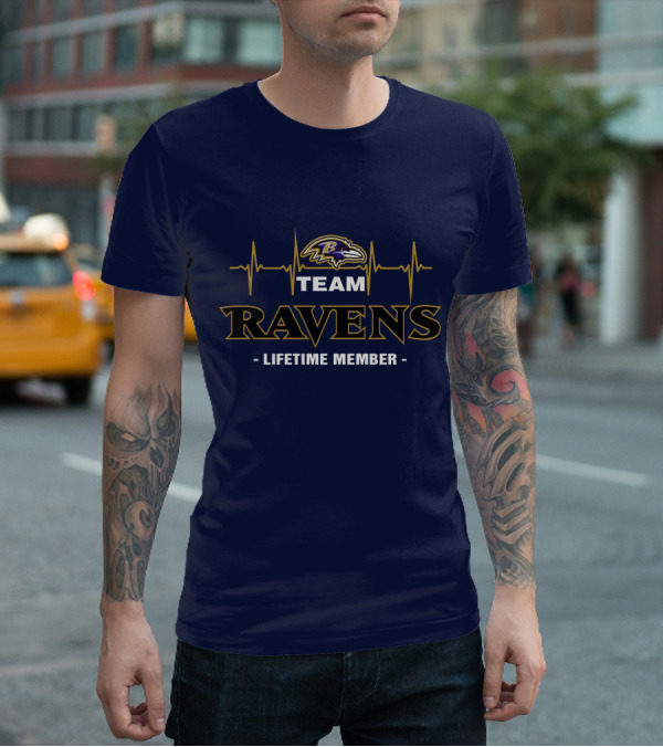 Team Ravens Lifetime Member Baltimore Ravens T-Shirt