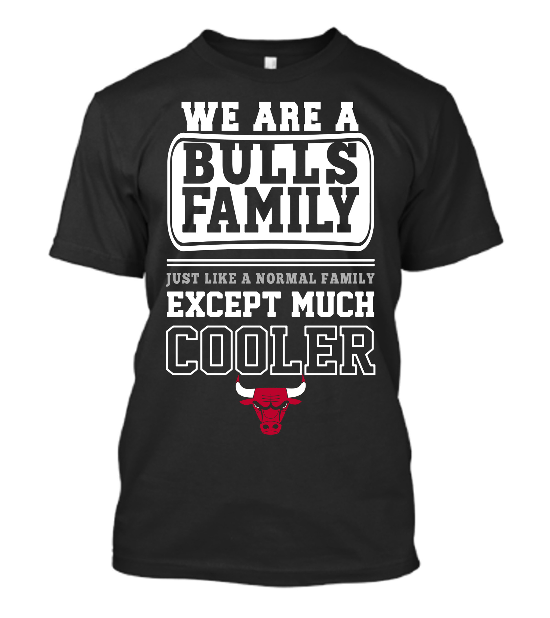 We Are A Bulls Family Just Like A Normal Family Except Much Cooler T-Shirt