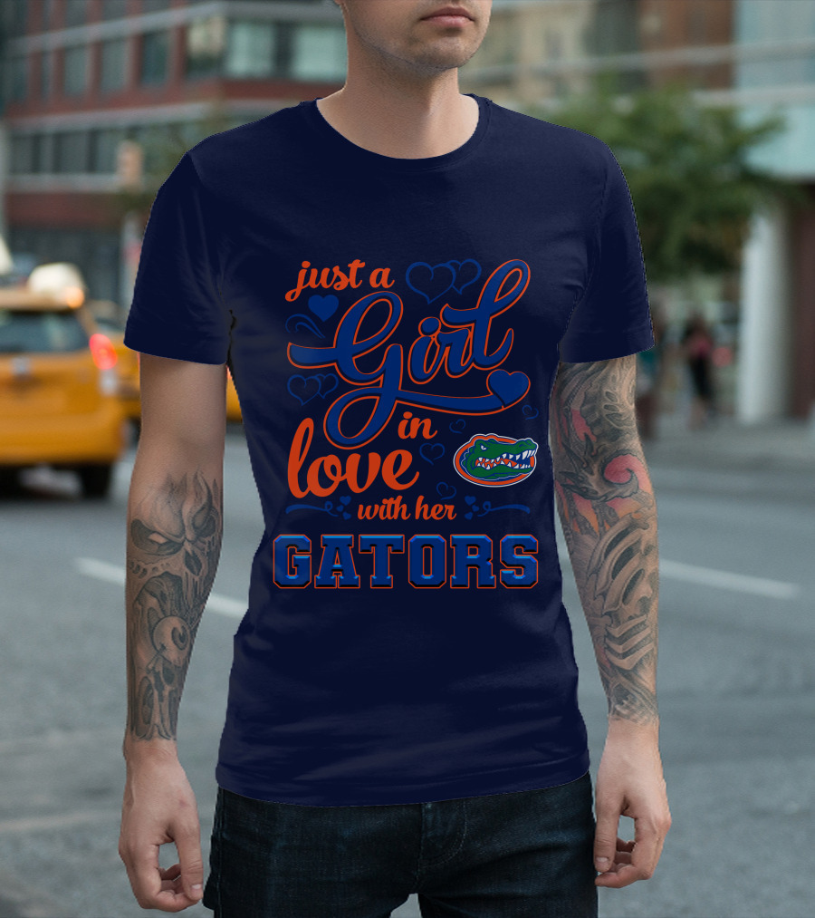 Just A Girl In Love With Her Florida Gators T-Shirt