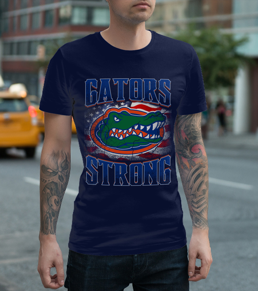 Florida Gators Strong American Flag T-Shirt