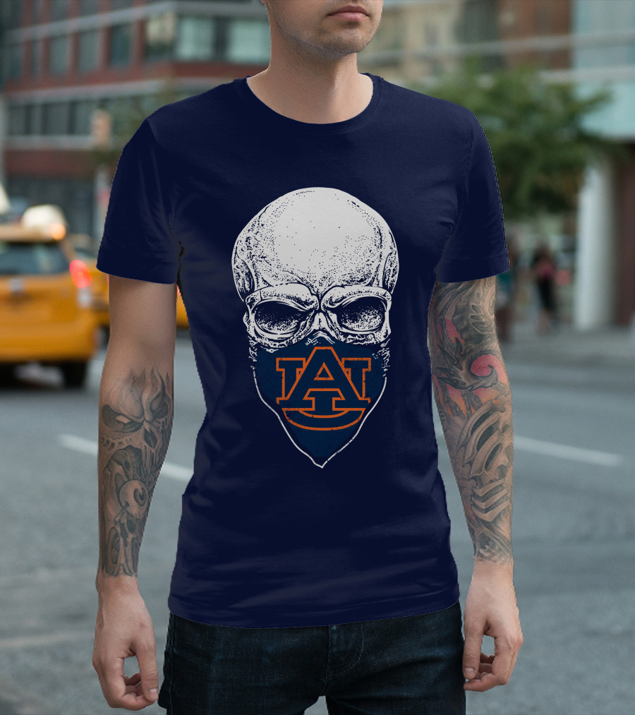 Auburn Tigers Skull T-Shirt