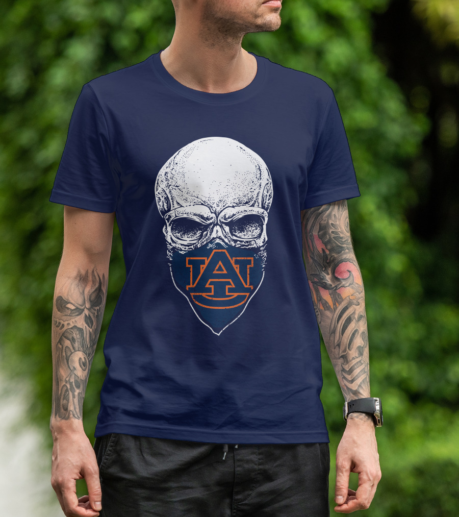 Auburn Tigers Skull T-Shirt
