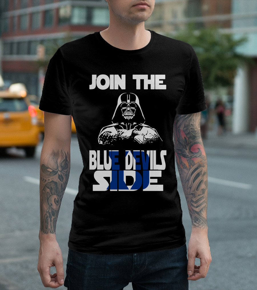 Join The Blue Devils Side T-Shirt