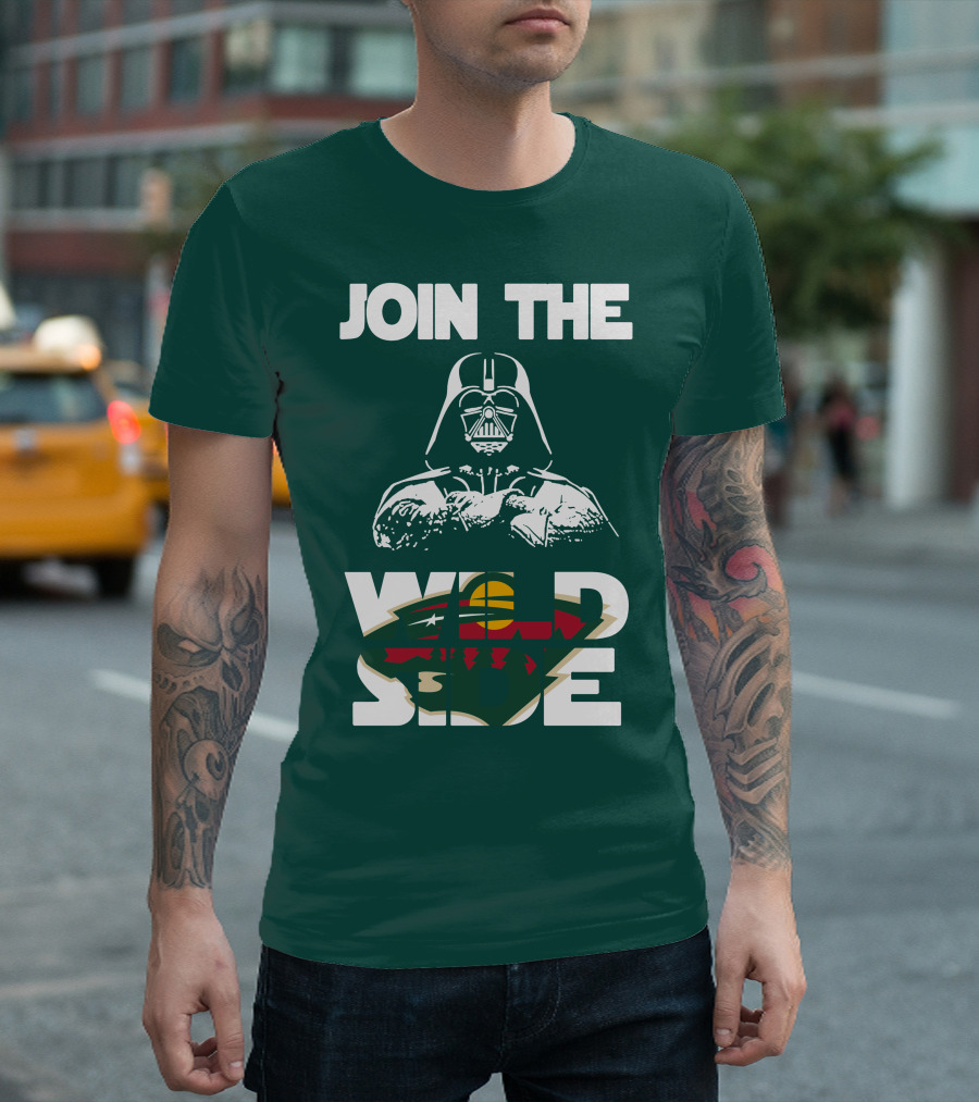 Join The Wild Side Minnesota Wild Darth Vader T-Shirt