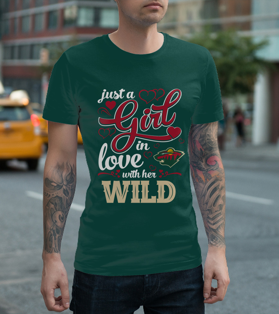 Just A Girl In Love With Her Minnesota Wild T-Shirt