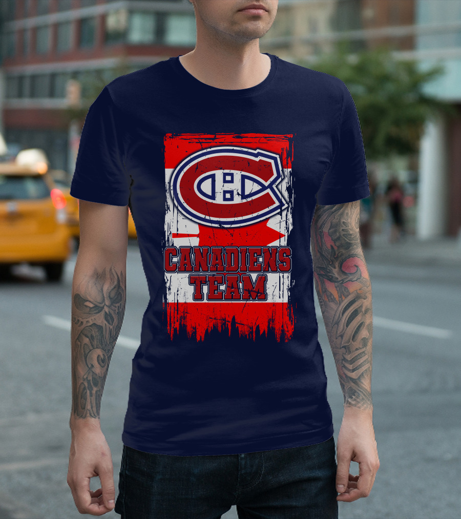 Montreal Canadiens Team Flag T-Shirt