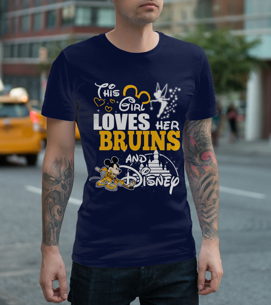 This Girl Loves Her Bruins And Disney T-Shirt
