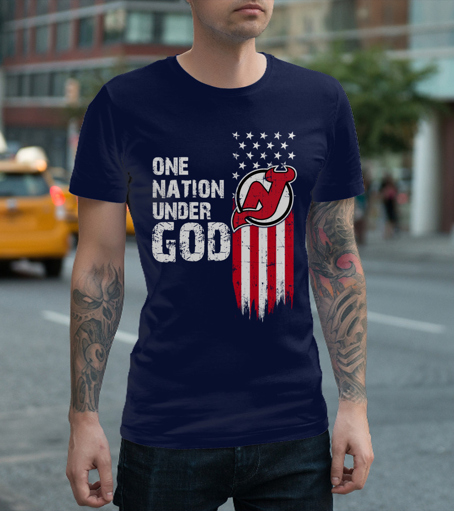 One Nation Under God New Jersey Devils T-Shirt