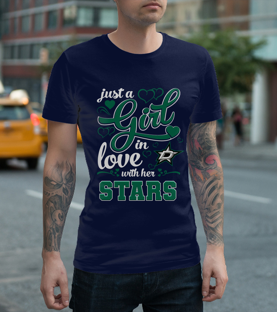 Just A Girl In Love With Her Dallas Stars T-Shirt