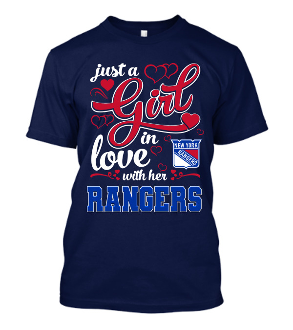 Just A Girl In Love With Her New York Rangers T-Shirt