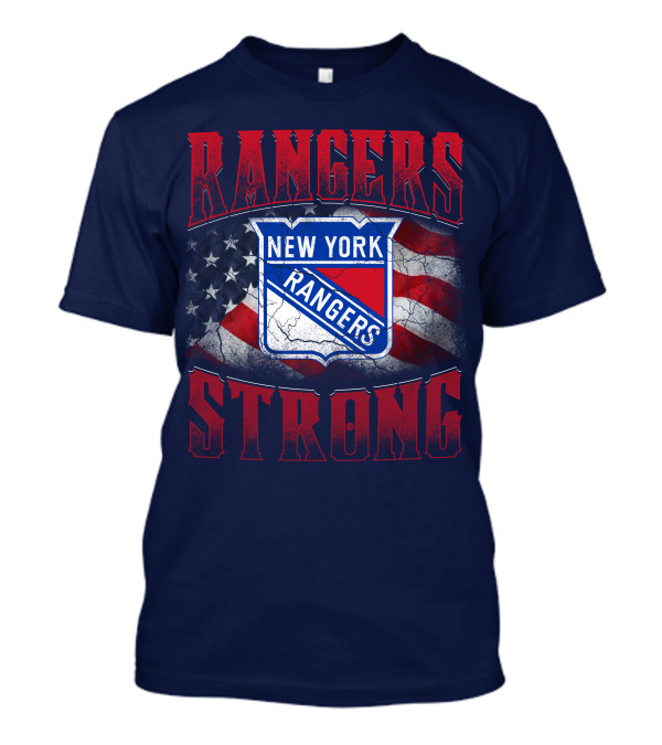 Rangers Strong New York American Flag T-Shirt