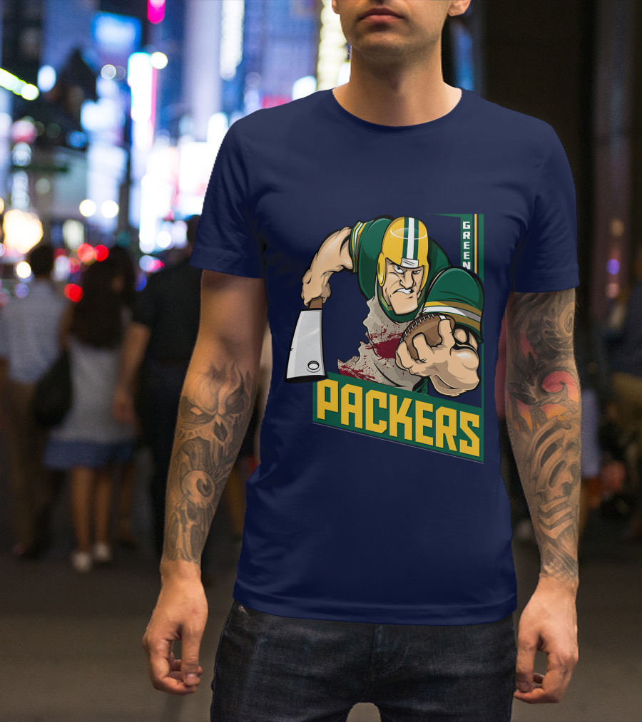 Green Bay Packers Tough Gridiron Warrior T-Shirt