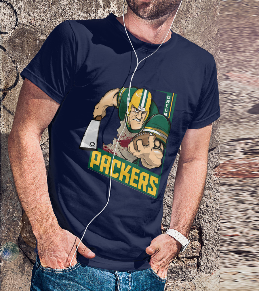 Green Bay Packers Tough Gridiron Warrior T-Shirt