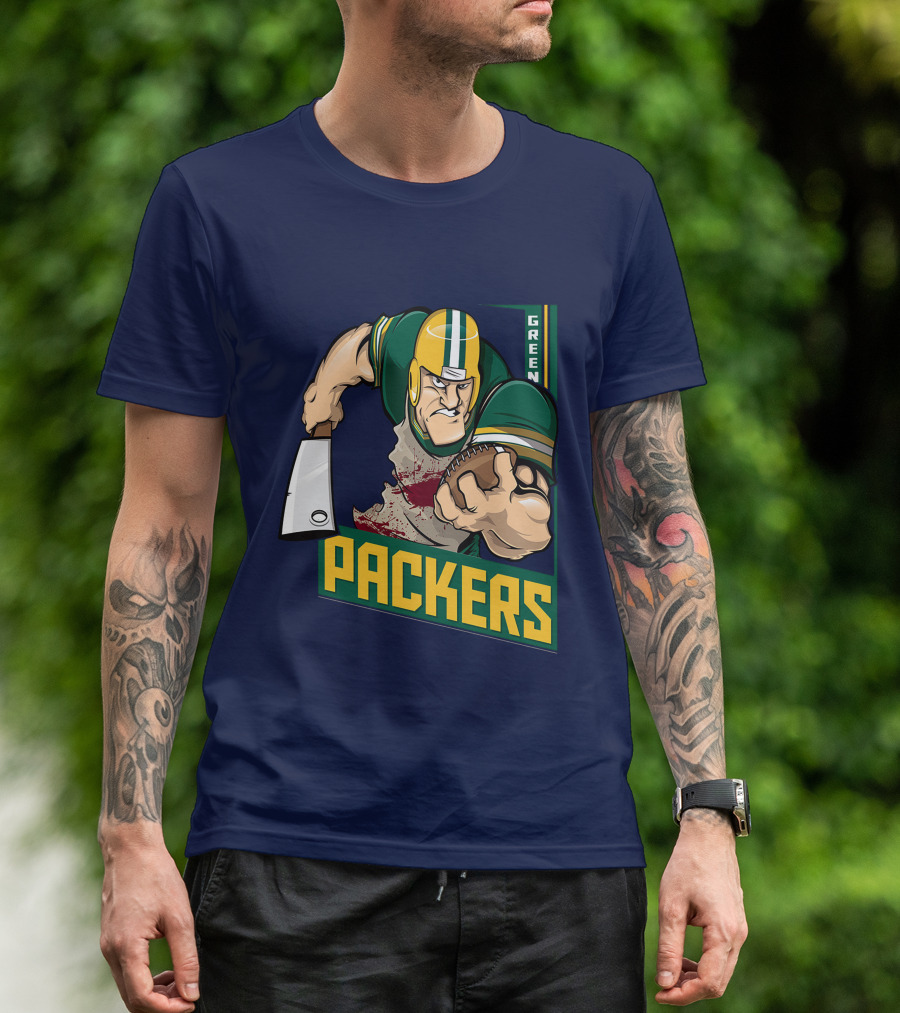 Green Bay Packers Tough Gridiron Warrior T-Shirt