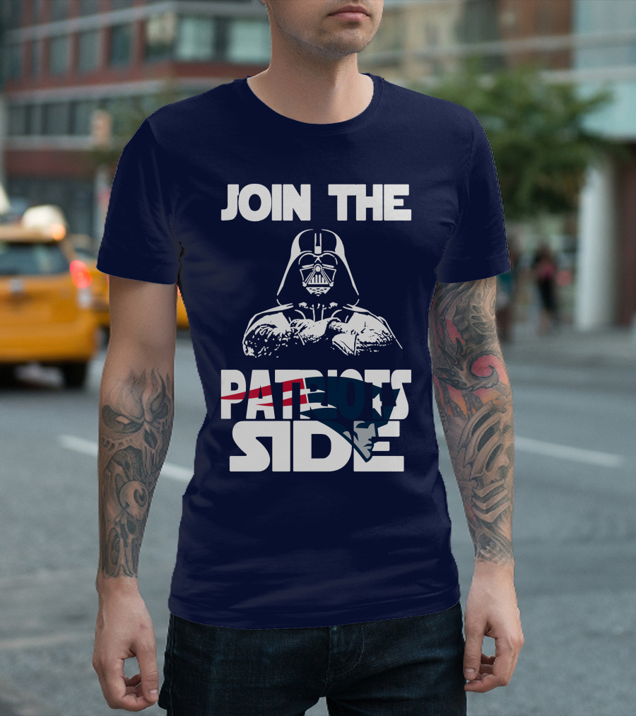 Join The New England Patriots Side T-Shirt
