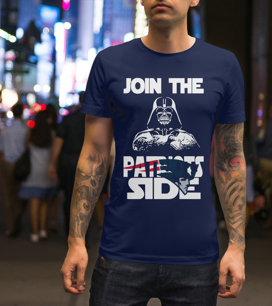 Join The New England Patriots Side T-Shirt