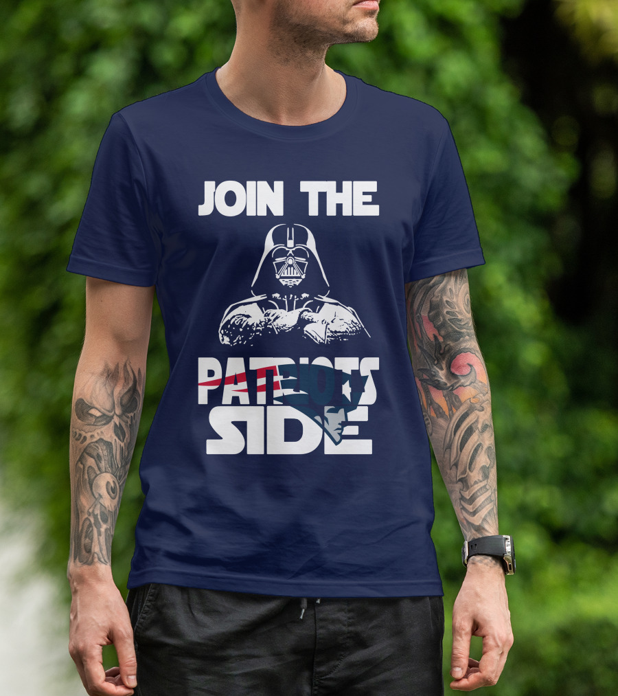 Join The New England Patriots Side T-Shirt
