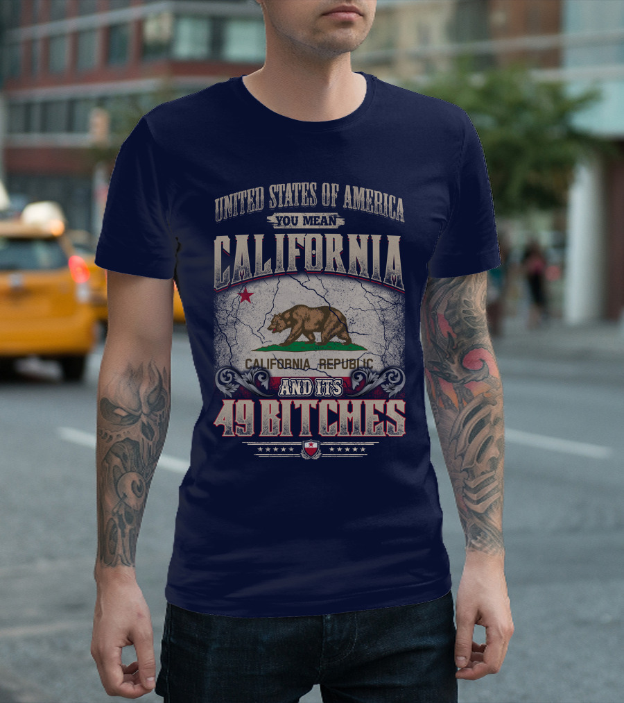 United States Of America You Mean California Republic And Its 49 Bitches T-Shirt
