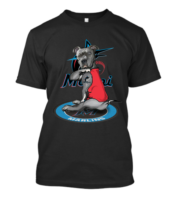 Miami Marlins Dog With M T-Shirt