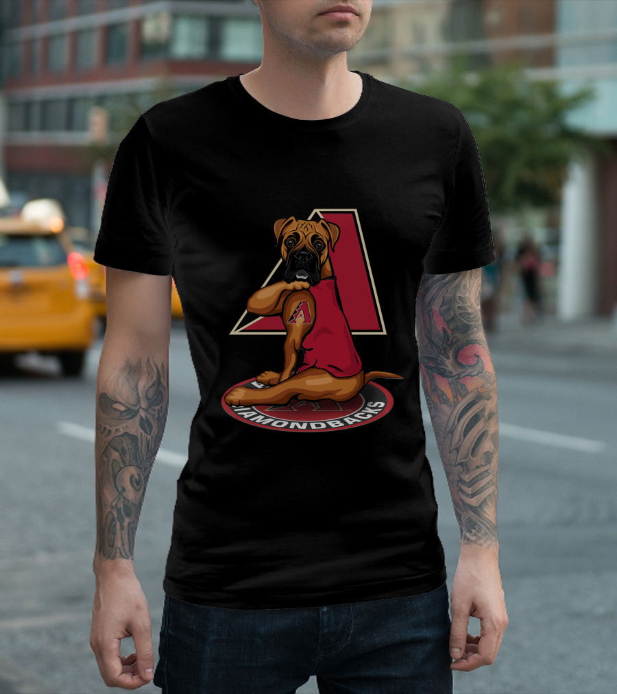 Arizona Diamondbacks Dog With Logo And Iconic A T-Shirt