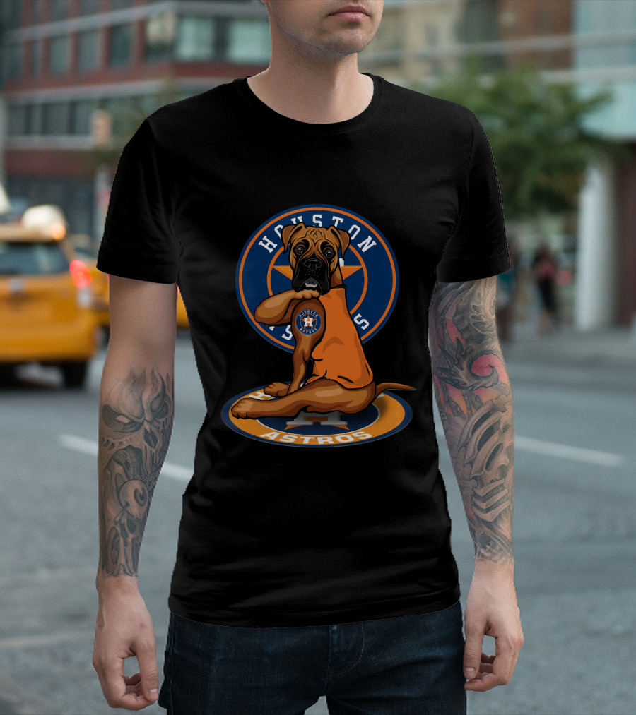 Houston Astros Dog Baseball Fan T-Shirt
