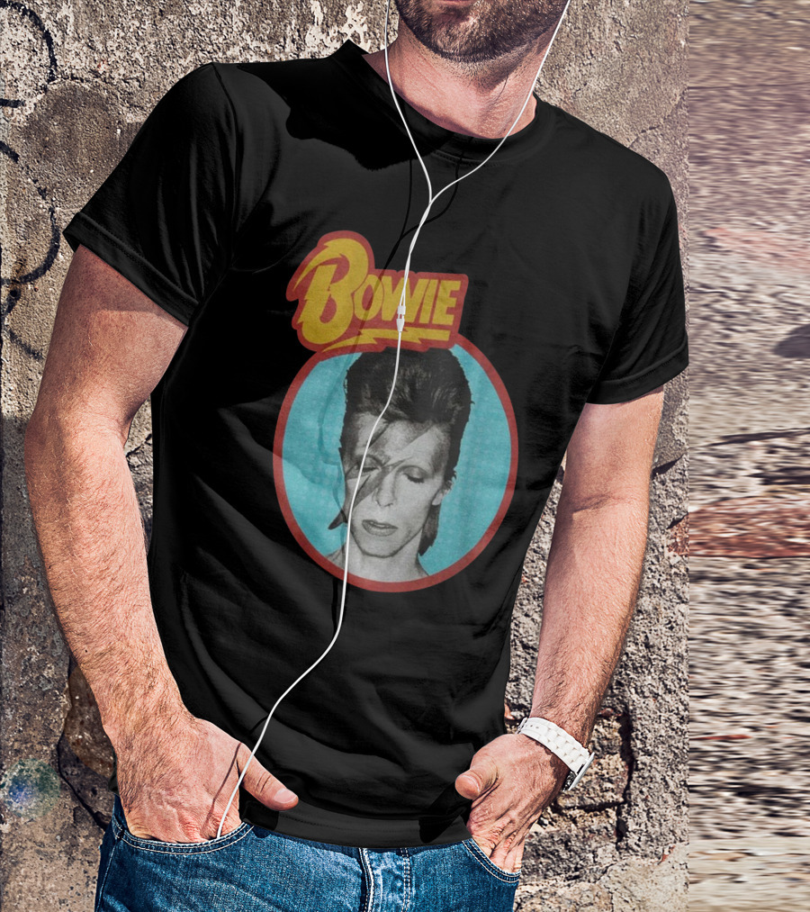 Bowie Aladdin Sane Lightning Bolt T-Shirt