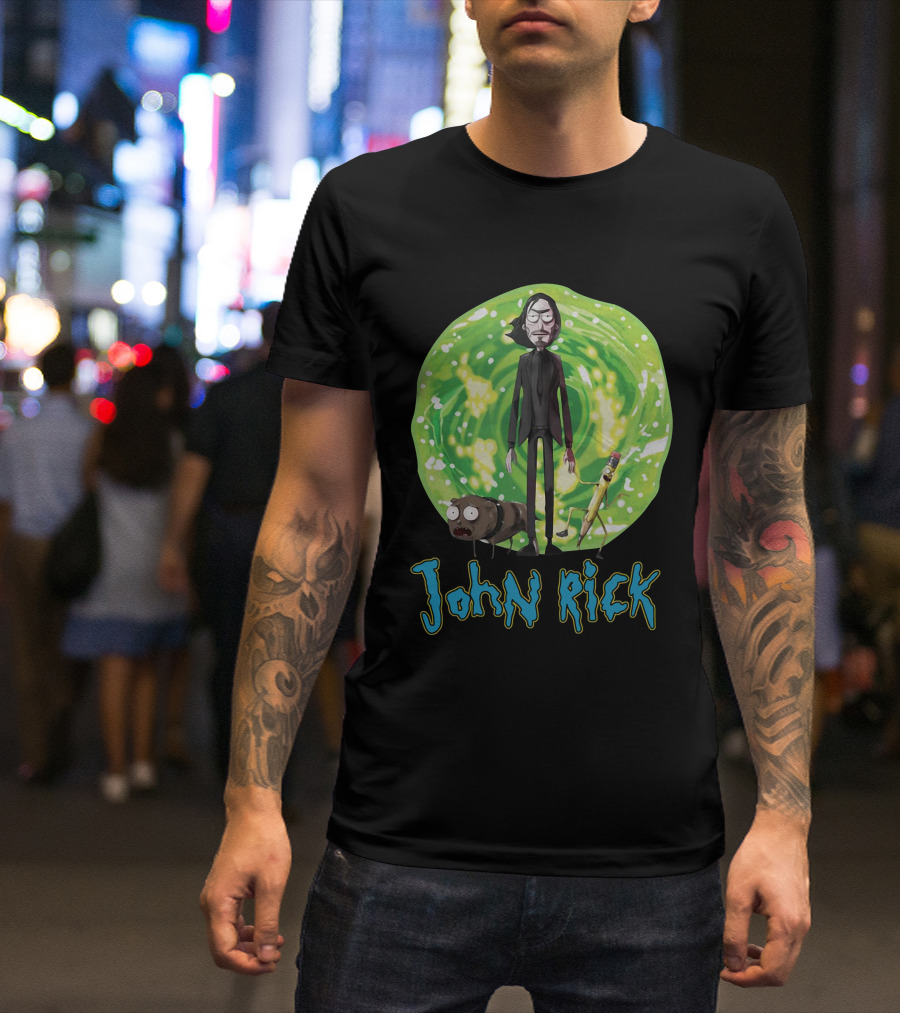 John Rick Portal Character Crossover T-Shirt
