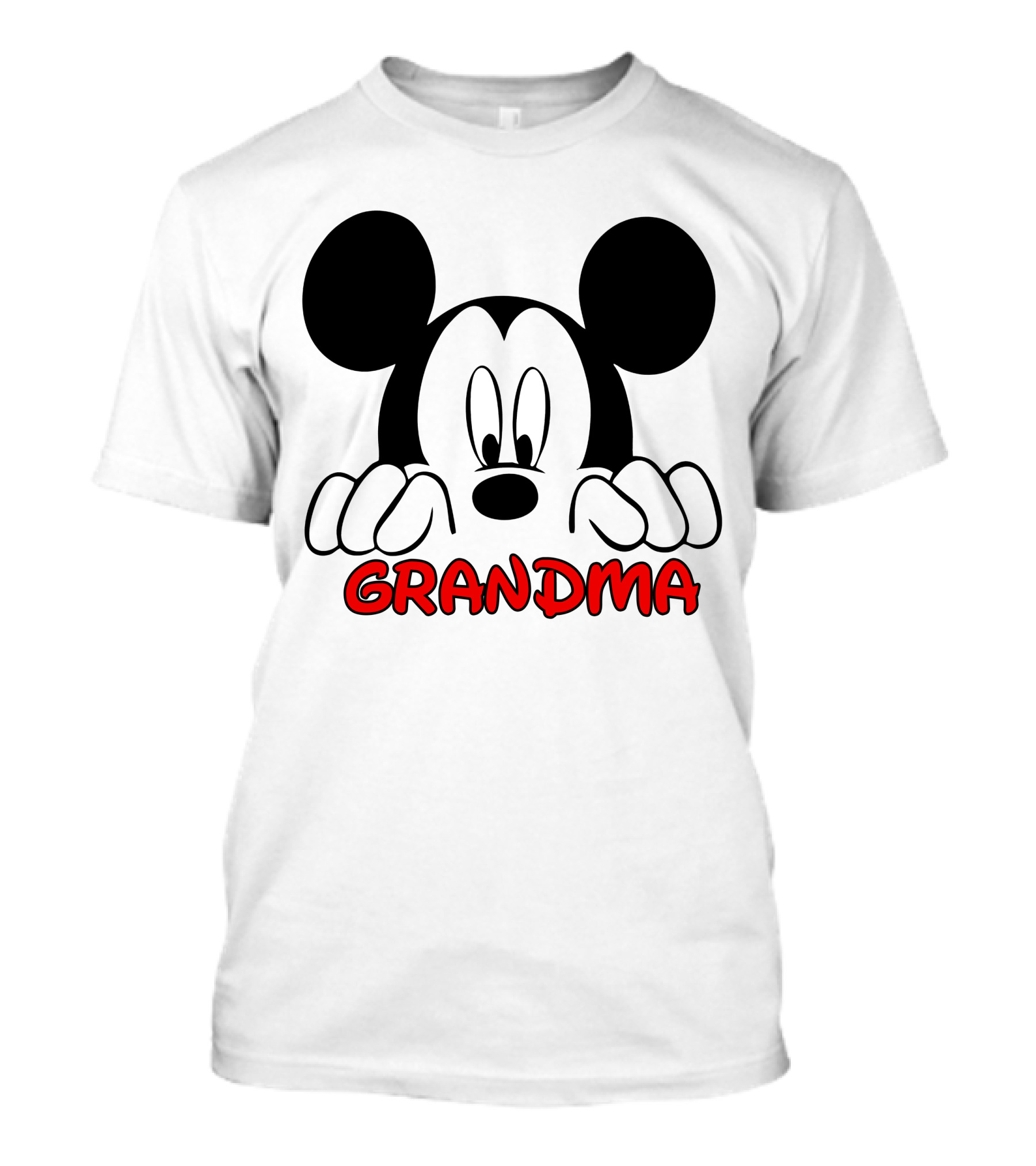 Mickey Mouse Grandma Peeking T-Shirt