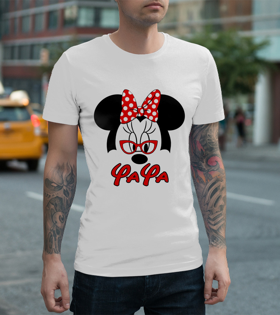 Minnie Yaya Red Polka Dot Bow and Glasses T-Shirt