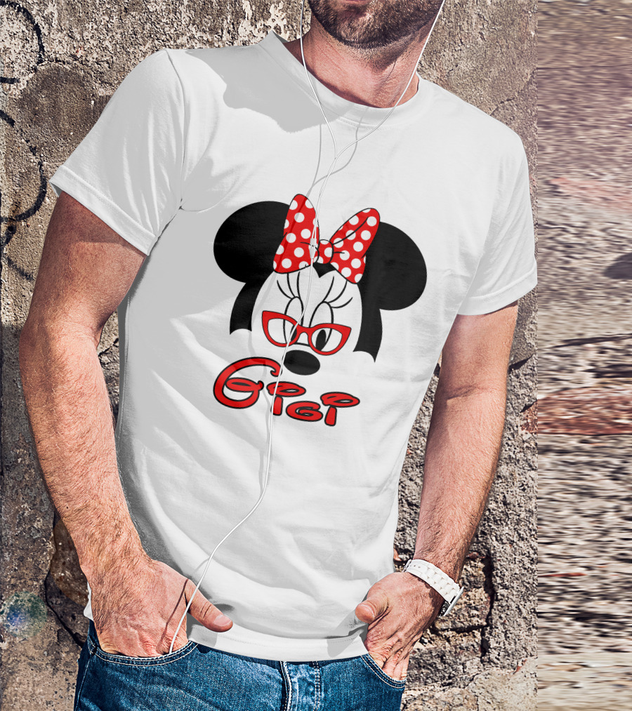 Minnie Mouse Glasses Gigi Polka Dot Bow T-Shirt