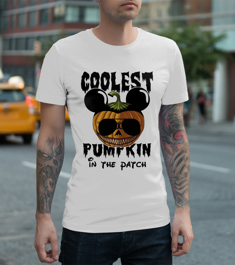 Coolest Pumpkin in the Patch Mickey Ears Sunglasses T-Shirt