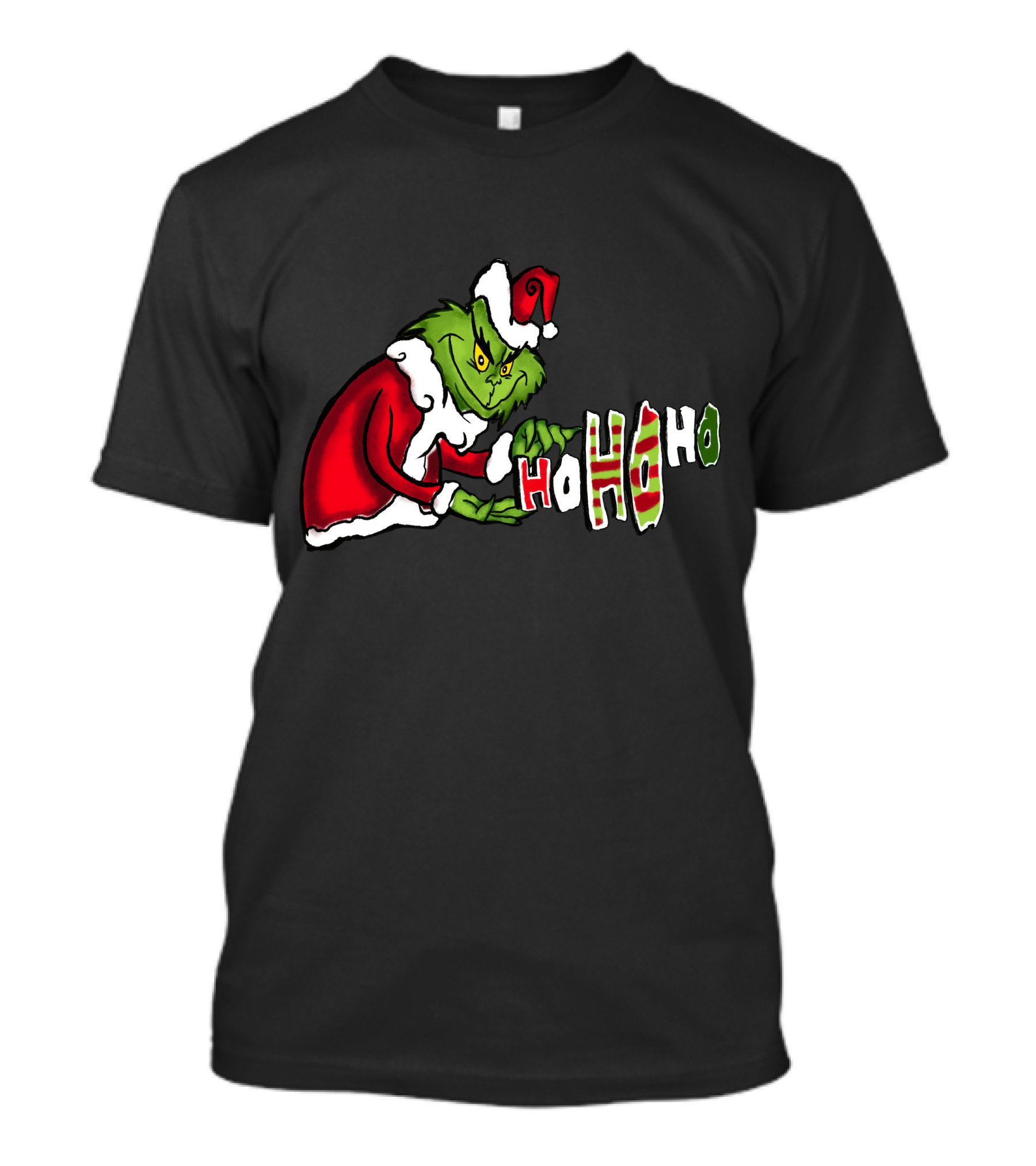 Grinch Christmas Ho Ho Ho Santa Suit Holiday Cheer T-Shirt
