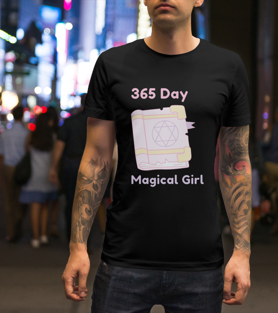 365 Day Magical Girl Pastel Spellbook Star Emblem T-Shirt