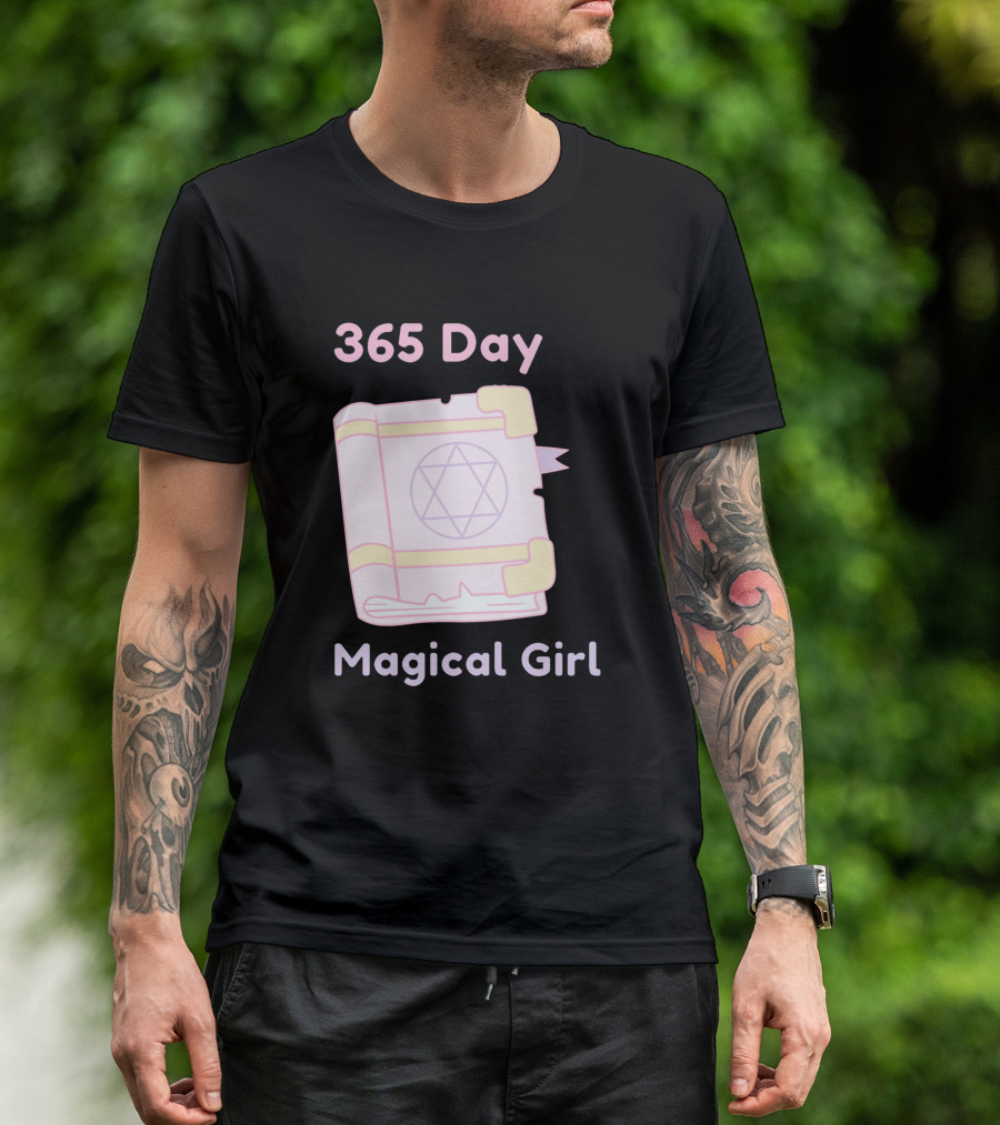 365 Day Magical Girl Pastel Spellbook Star Emblem T-Shirt