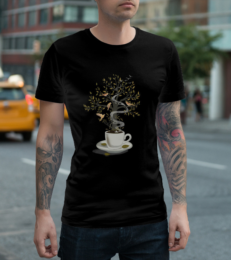 A Cup of Dreams Enchanted Tree and Birds T-Shirt
