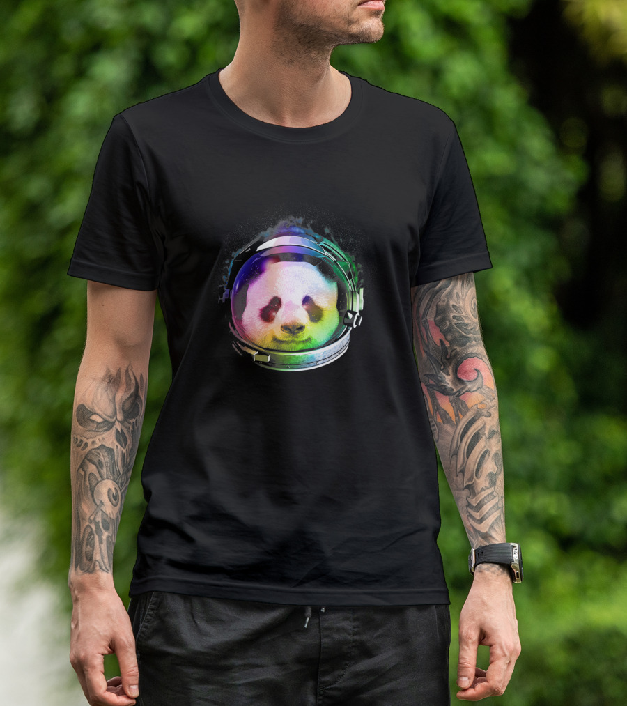 Astronaut Panda Rainbow Space Helmet 1170965 T-Shirt