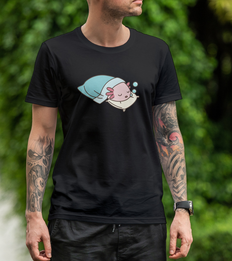 Axolotl Napsolotl Sleepy Axolotl Illustration 1318373 T-Shirt