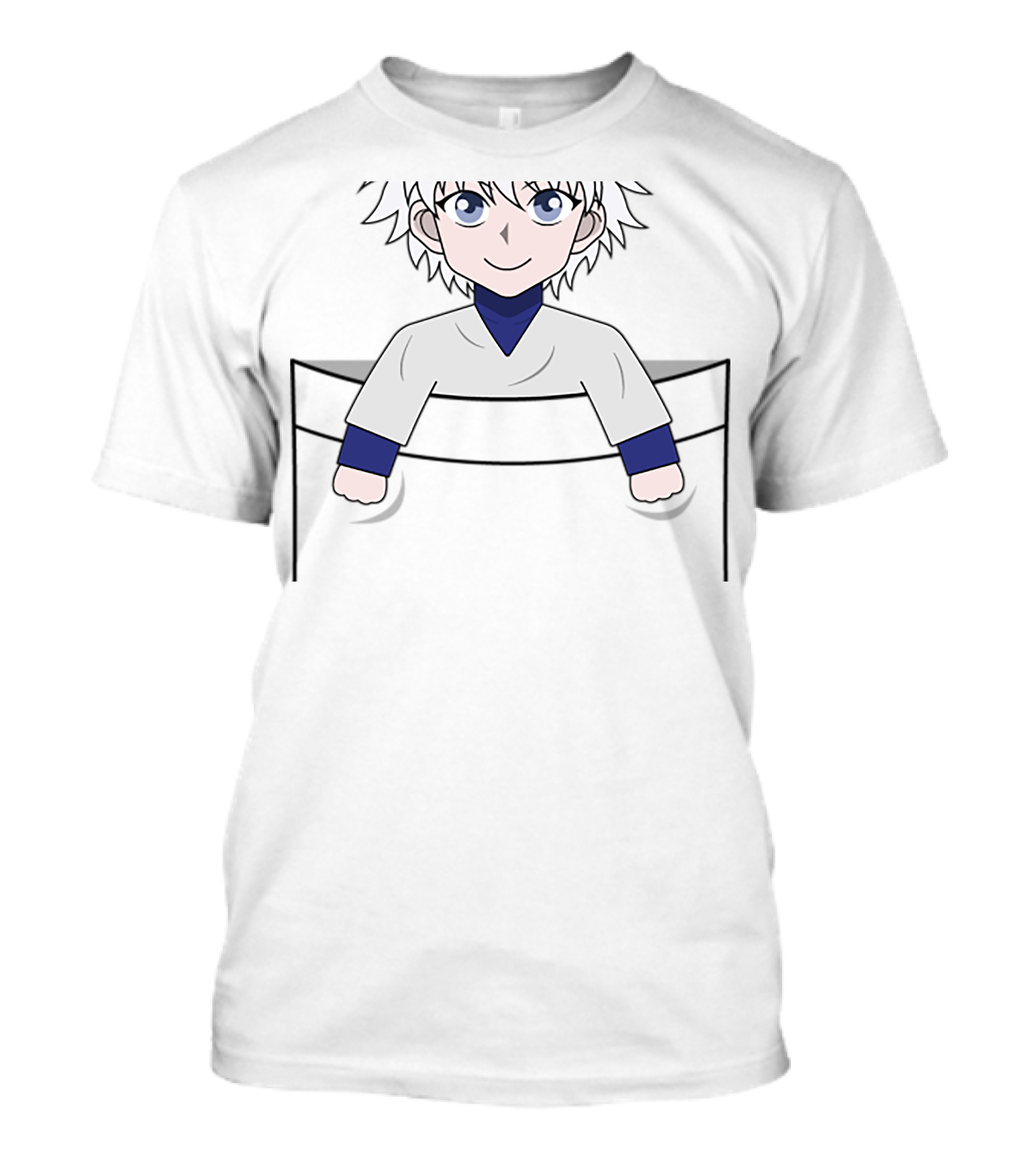 Killua Pocket Character Hunter X Hunter Anime Fan T-Shirt