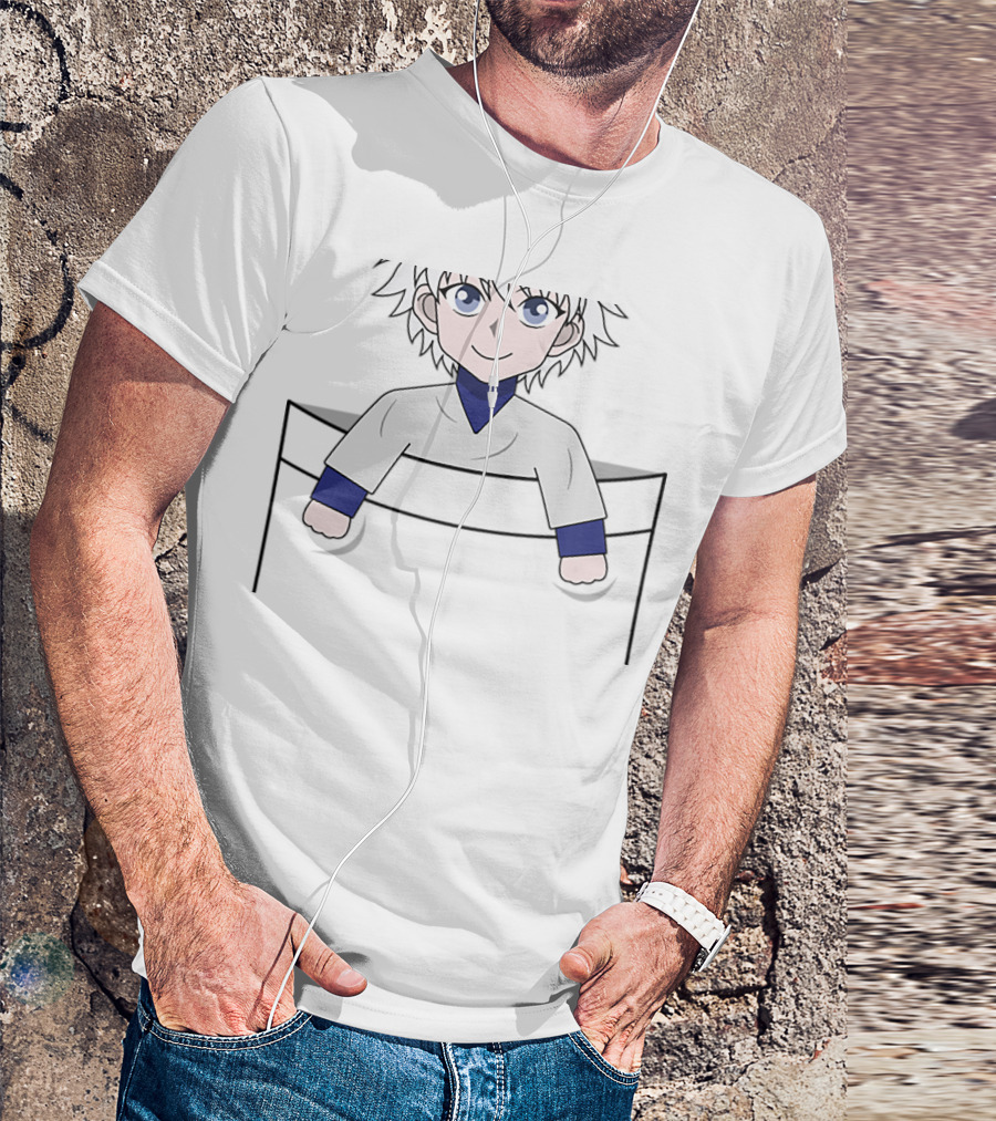 Killua Pocket Character Hunter X Hunter Anime Fan T-Shirt