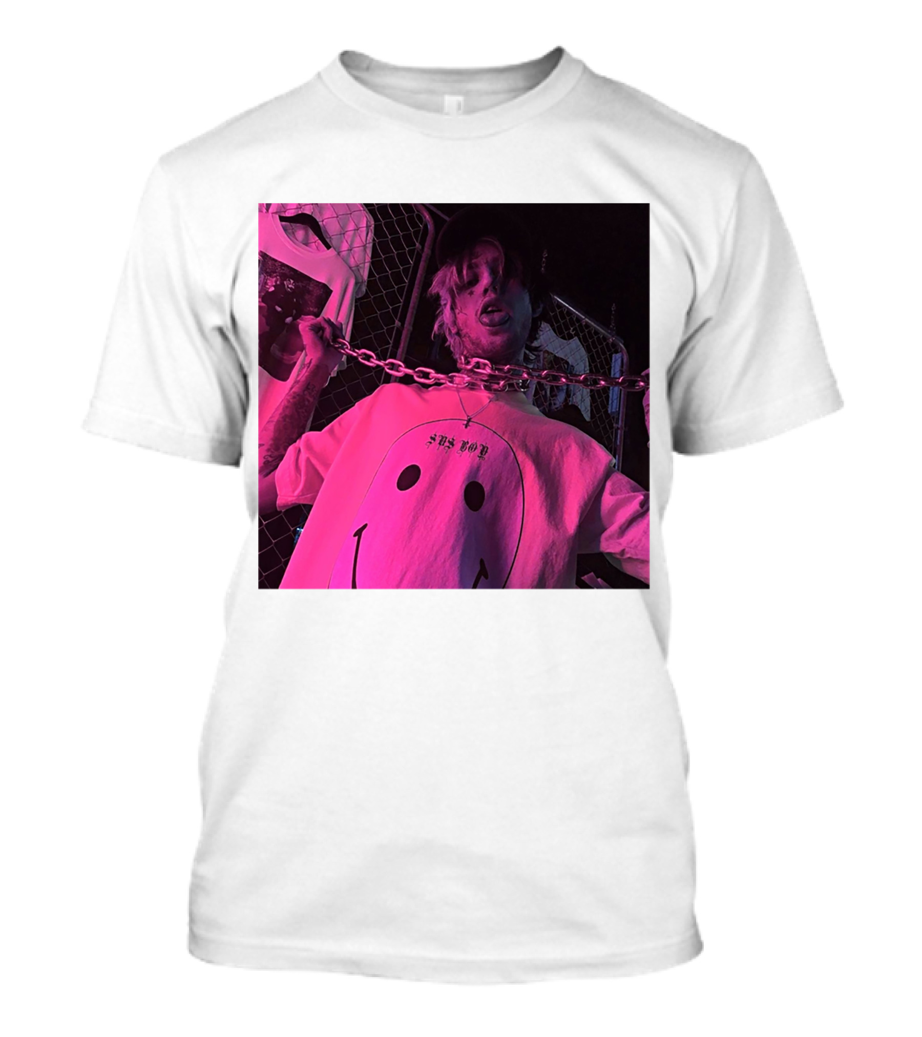 Sad Boy Lil Peep Merch Classique Chain Smiley T-Shirt