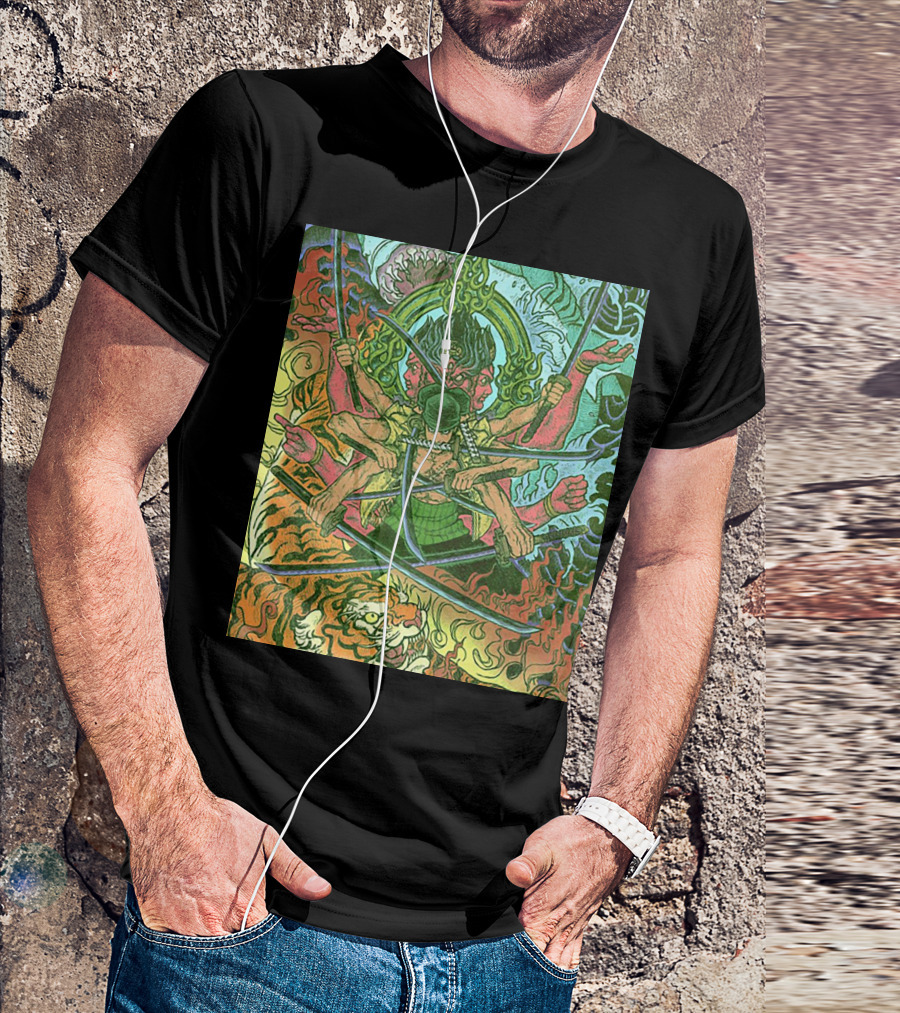 One Piece Roronoa Zoro Asura Concept Colors Of Fury T-Shirt