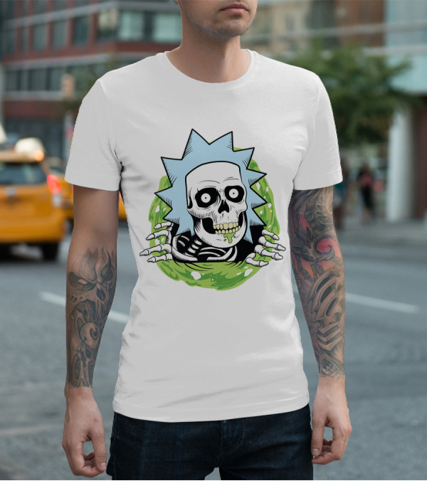 Rick And Morty Skull Portal Rick T-Shirt
