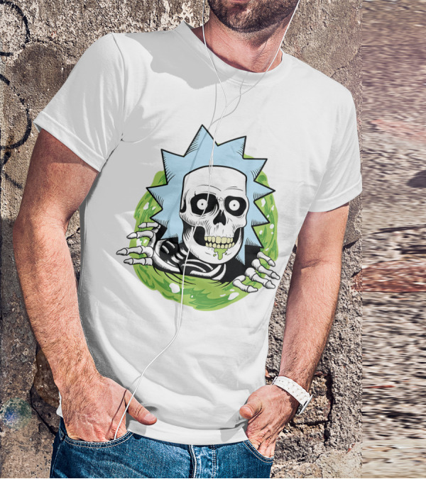 Rick And Morty Skull Portal Rick T-Shirt